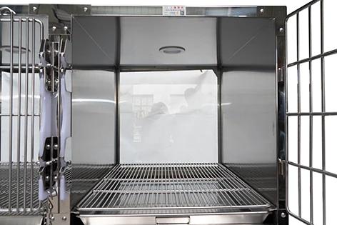 2025 new made stainless steel animal cages Veterinary Stainless Steel Pet Display Cage