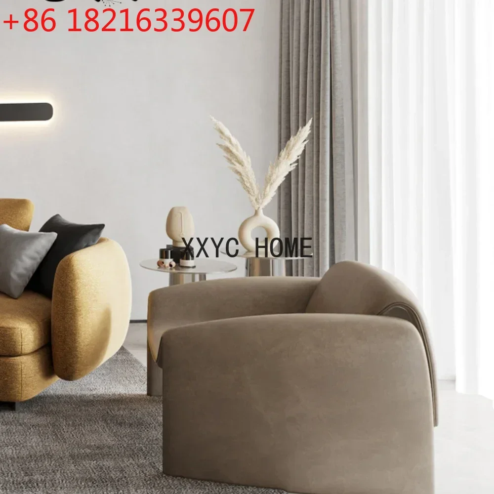 TAO Light Luxury Designer Leisure Chair Single Sofa Bedroom Couch