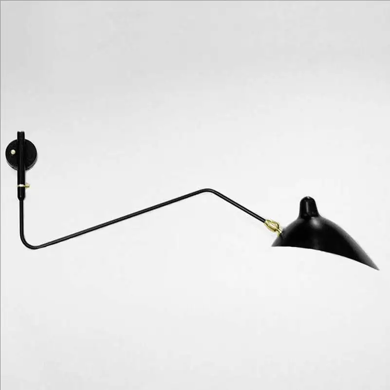 

Modern Swing Wall Lamps Loft Adjustable Head Wall Lights Surface Installation Reading Wall Sconces E27 Indoor Wall Lamp 85-260v