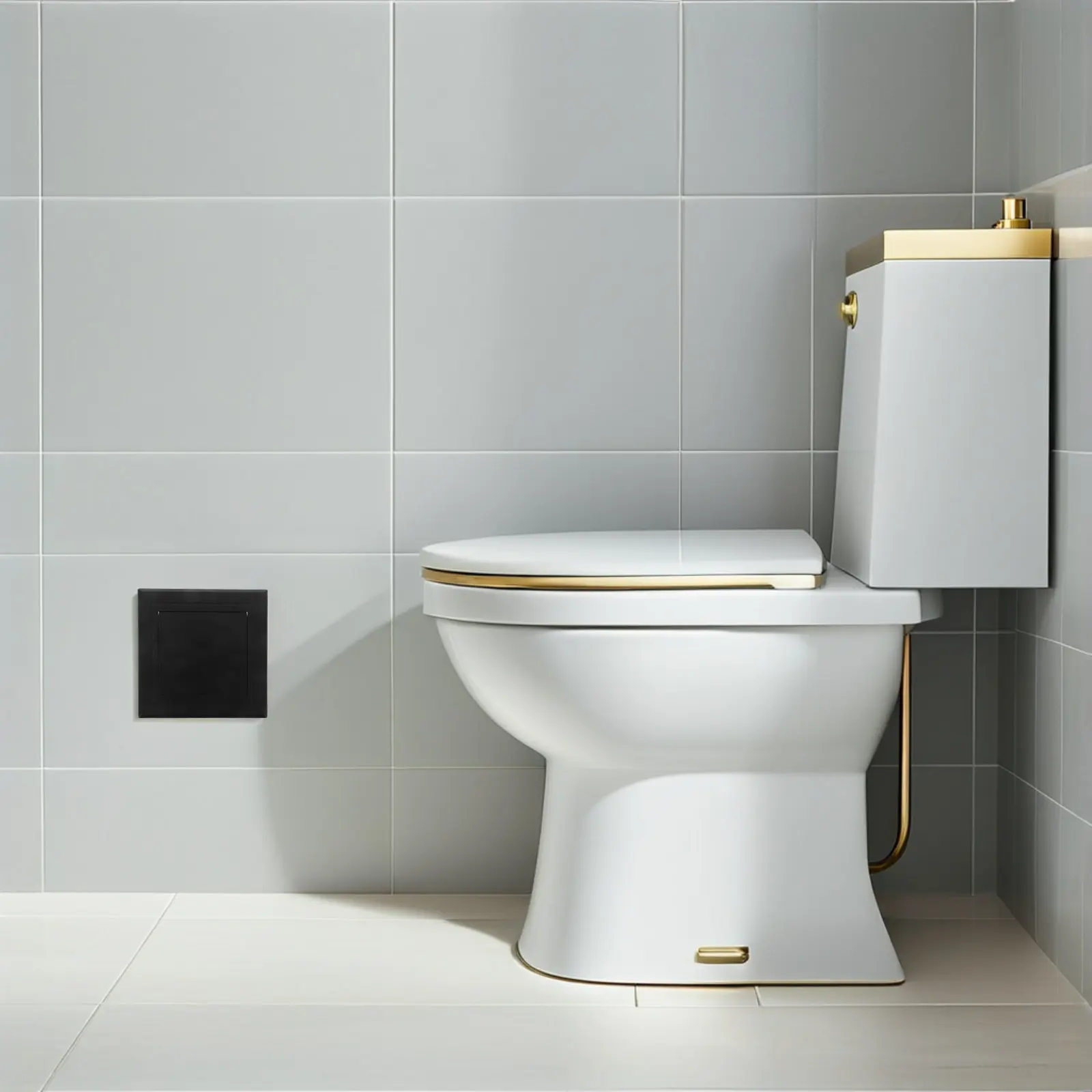 Plastic Plumbing Access Panel Inspection Door 12.4x12.4x2.3cm Wall Hole Cover Quick Install Drywall Access Panel for Bathroom
