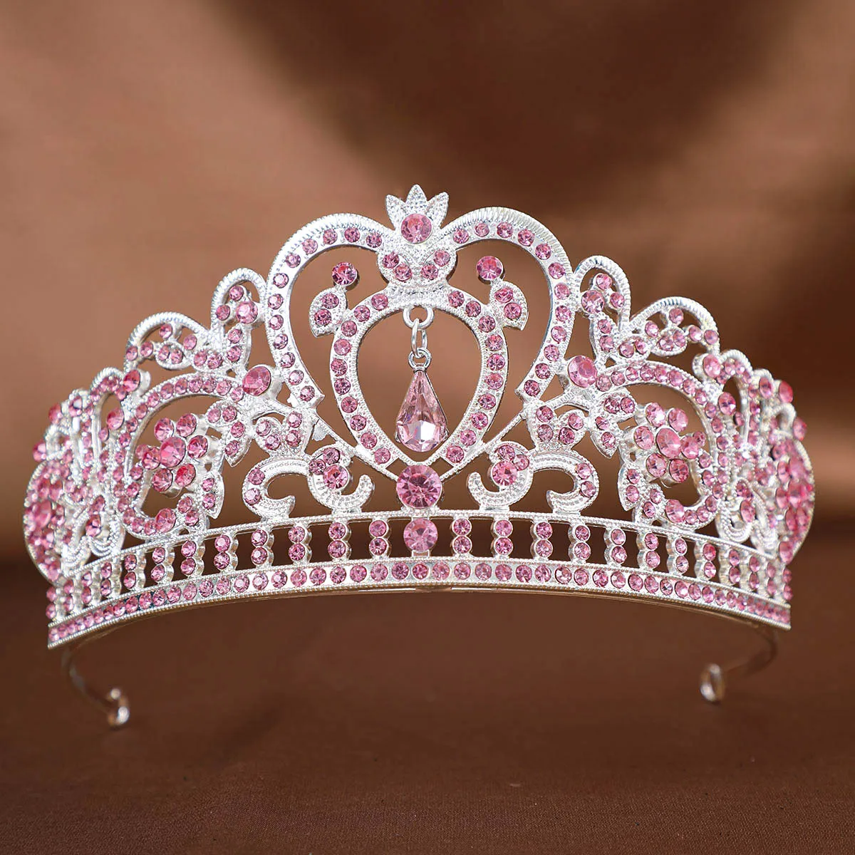 Fashion Crystal Rhinestone Tiaras And Crowns Queen Princess Diadems Wedding Hair Accessories For Bride Women Head Jewelry image 3