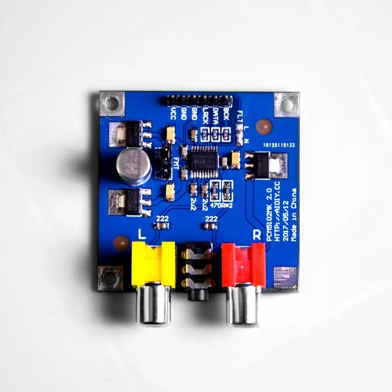 For PCM5102/PCM5102A DAC decoder I2S input 32bit 384K with 3.5 headphone output