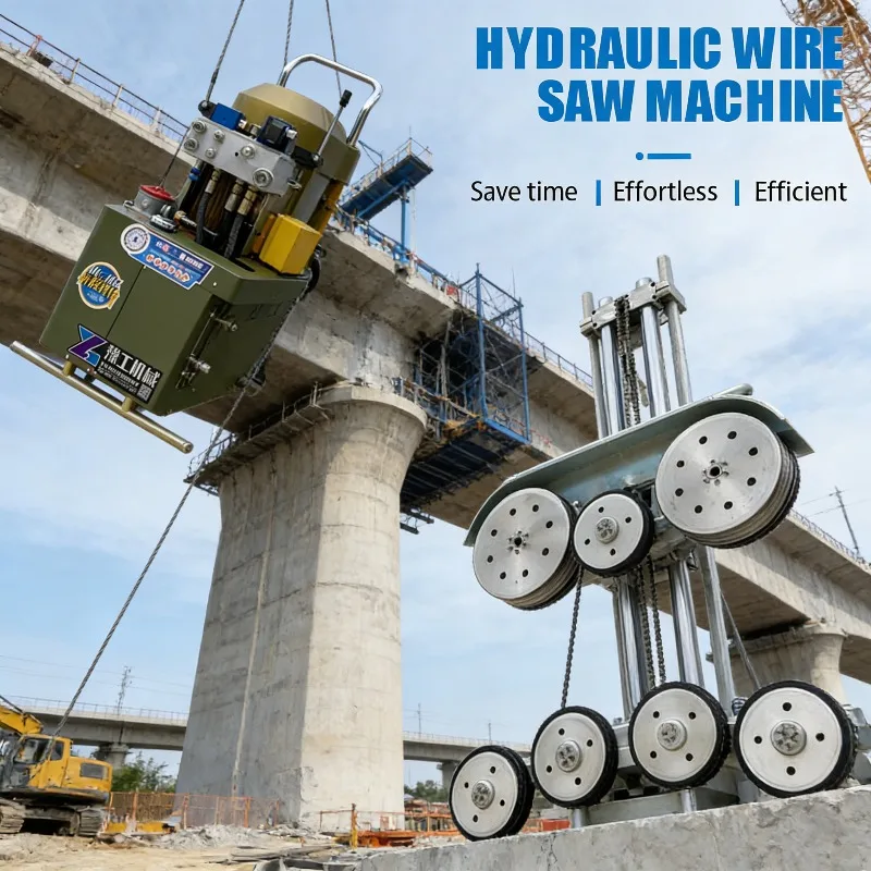 Hydraulic Diamond Wire Saw For Metal Casting Riser Removal Powerful Sawing Equipment For Foundry And Metalwork Industry
