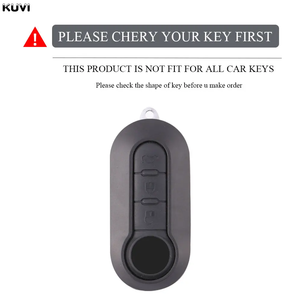 Gun Grey TPU Car Key Shell Case Fob For Fiat 500 Panda Punto Bravo Doblo Peugeot Boxer Citroen Relay Fiat Ducato Lancia Musa