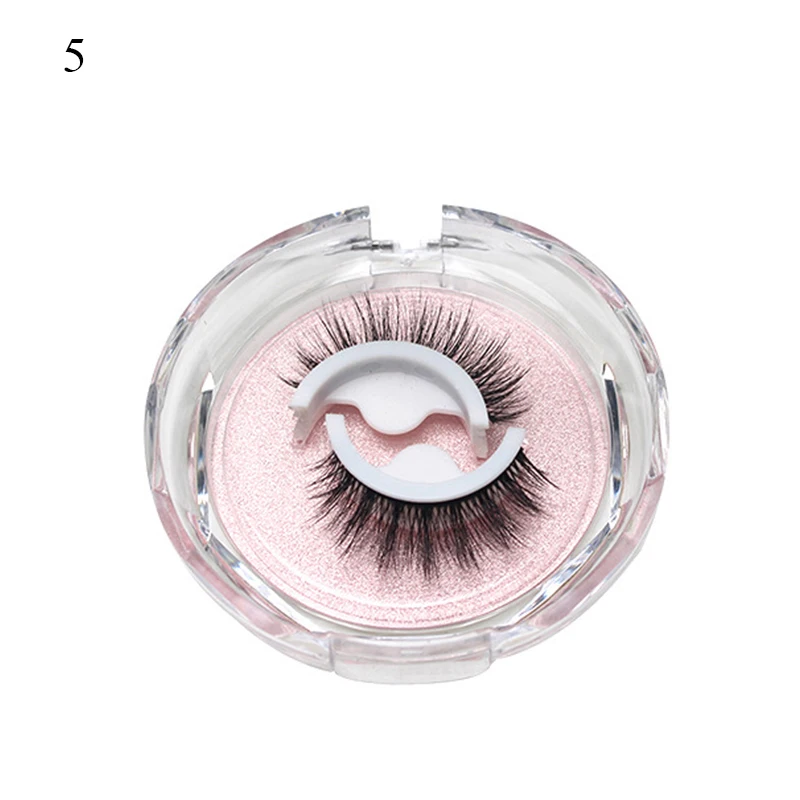 1 Paar Make-up selbstklebende falsche Wimpern aus künstlichem Nerz, keine Rückstände auf der Haut, 3D-falsche Wimpern, wiederverwendbar, natürliche lange Wimpern – Detail 13