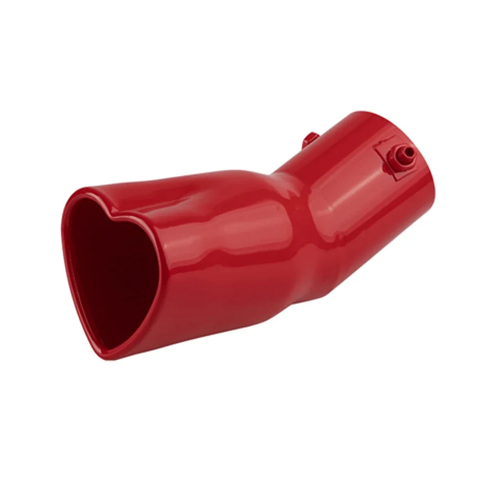 1 Uds. Tubo doblado Universal  acero inoxidable en forma  corazón garganta trasera 63mm/2,5 ''silenciador  tubo  escape