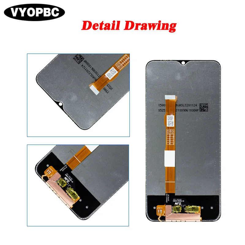 For VIVO Y31 2020 Original LCD Display With Frame Panel Digitizer Assembly Repair Replacement Parts Touch Screen