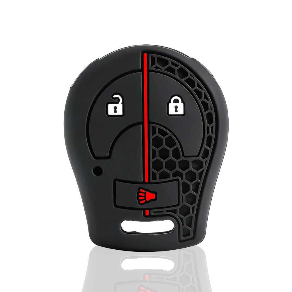 3 Buttons Car Remote Key Silicone Case Cover Shell for Nissan Maxima Versa Altima Sentra Tiida Armada X-Trail Fob Accessories