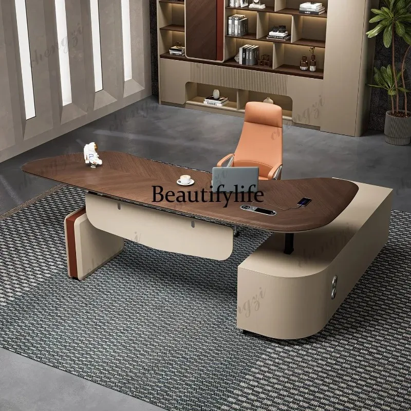 K153 Electric lifting boss table intelligent business, high-end simple modern luxury, office desk