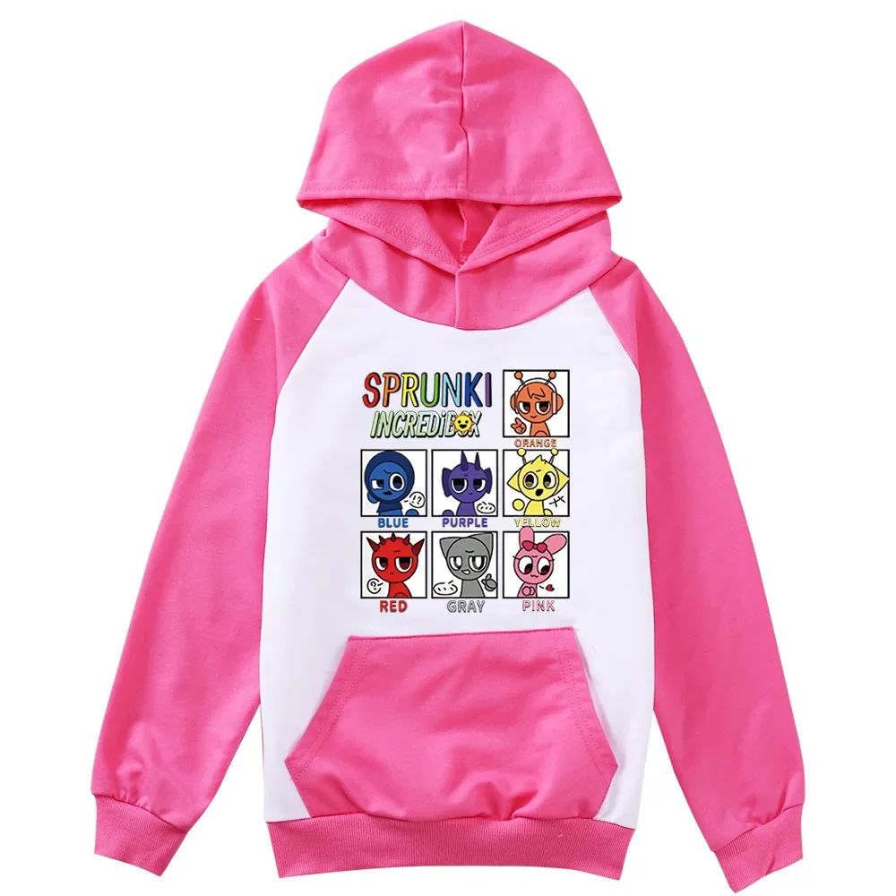 Leuke Sprunki Cartoon Hoodie Kids Game Incredibox Hoody Tiener Jongens Lange Mouw Kleding Baby Meisjes Casual Bovenkleding