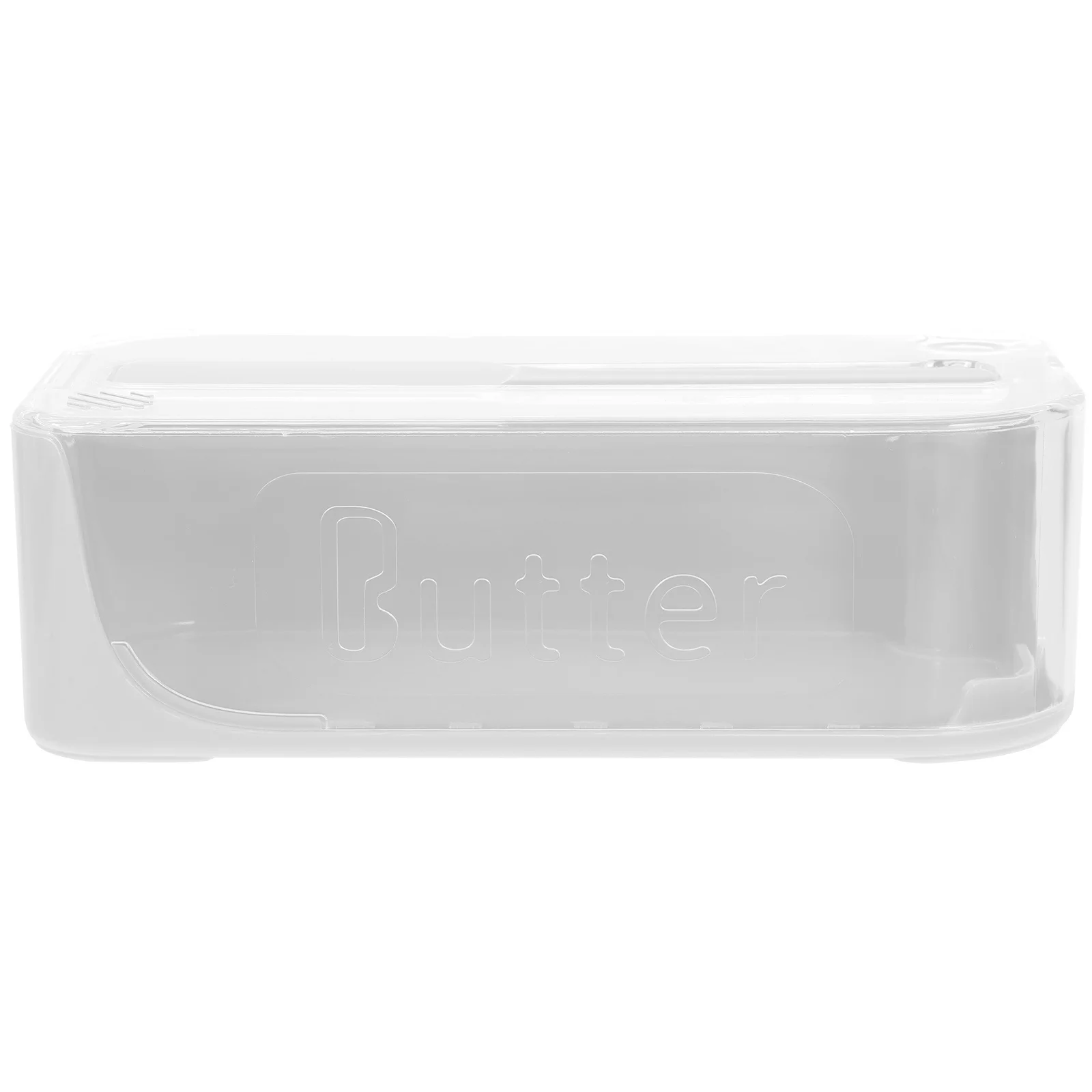 

1pc Dish With Lid Airtight Plastic Container For Refrigerator Countertop Storage Reusable Butter Saver Large Butter Tray