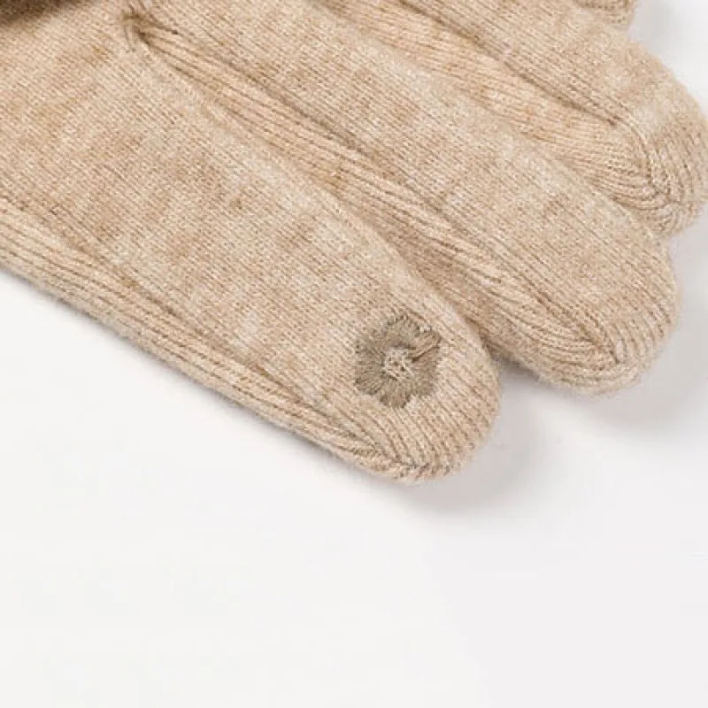 Gants de poignet en perles pour femmes, gants de conduite, gants de protection contre le froid, monochromatique, garde au chaud, écran tactile, doux, fin, élégant, mode, cyclisme, automne, hiver