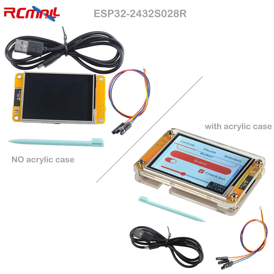 2er-Pack ESP32-2432S028R – 2,8 Zoll TFT Touchdisp Produktbild-Vorschau 3