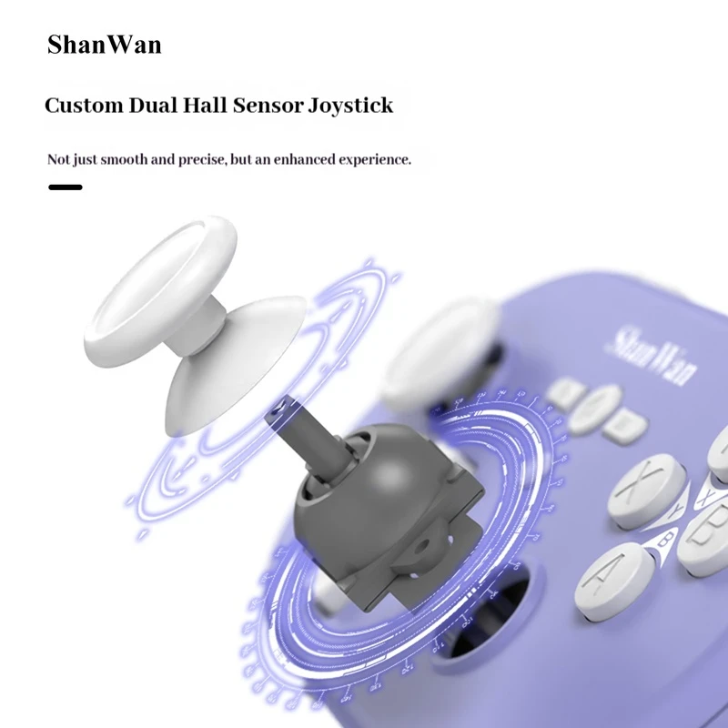 Picture 5: Upgraded Shanwan Q37pro Mini Portable Gaming Controller Dual Hall Wireless Android Apple Pc Can Be Used As Mouse Keyboard
