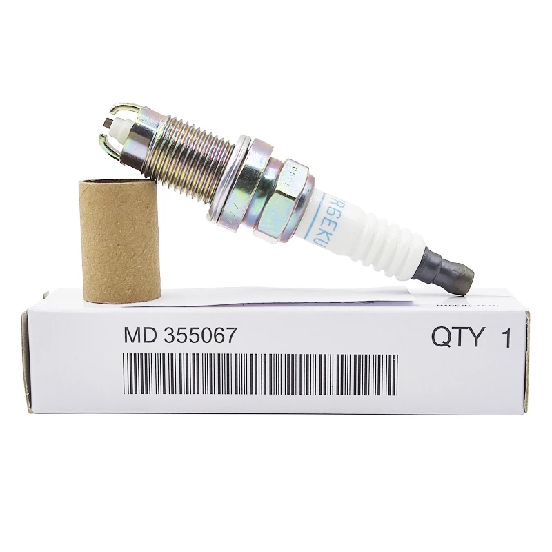 4PCS MD355067 BK6REKUC 1013 Normal Spark Plug For Mitsubishi Lancer Galant Cedia Legnum MD372422 BKR6EKUD VKA20 PK20GR8