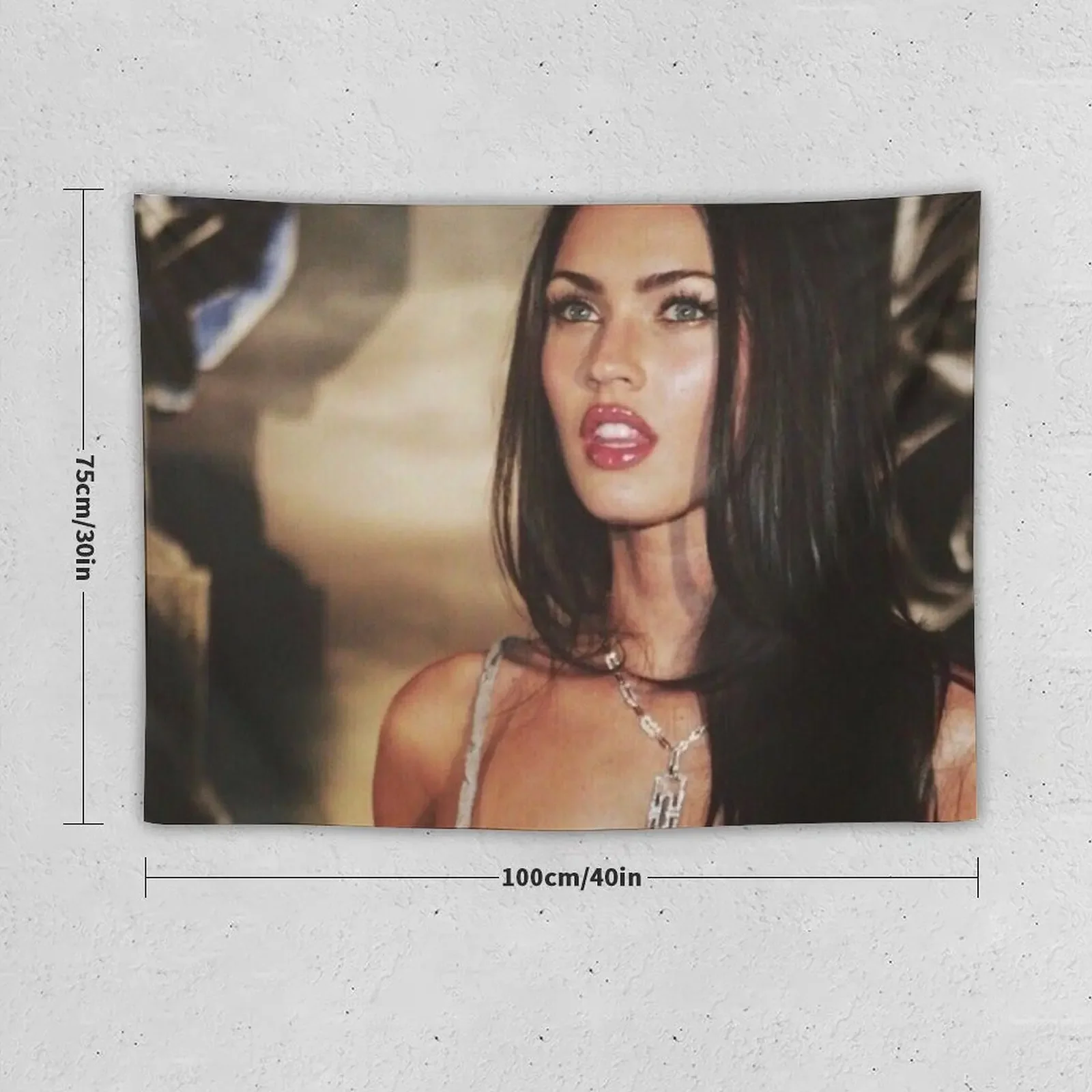 Megan Fox : aesthetic Tapestry Funny Home Decor Accessories Outdoor Decor Tapestry