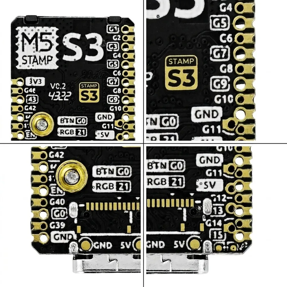 For Embedded Development M5Stamp S3 Module Wireless Communication Board Circuit Breaker 23 Expandable IO Ports