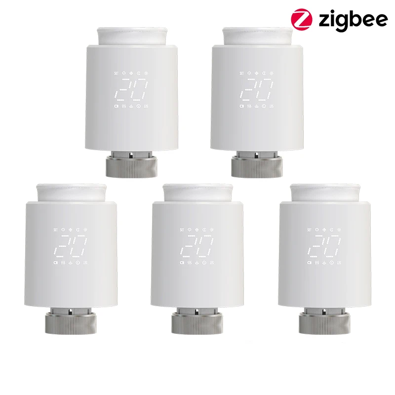 Intelligenter Zigbee-Heizkörperthermostat TRV Thermostatischer Stellantrieb Tuya Digitaler Temperaturregler Programmierbarer Heizungsregler Sprachsteuerung Alexa Google Home