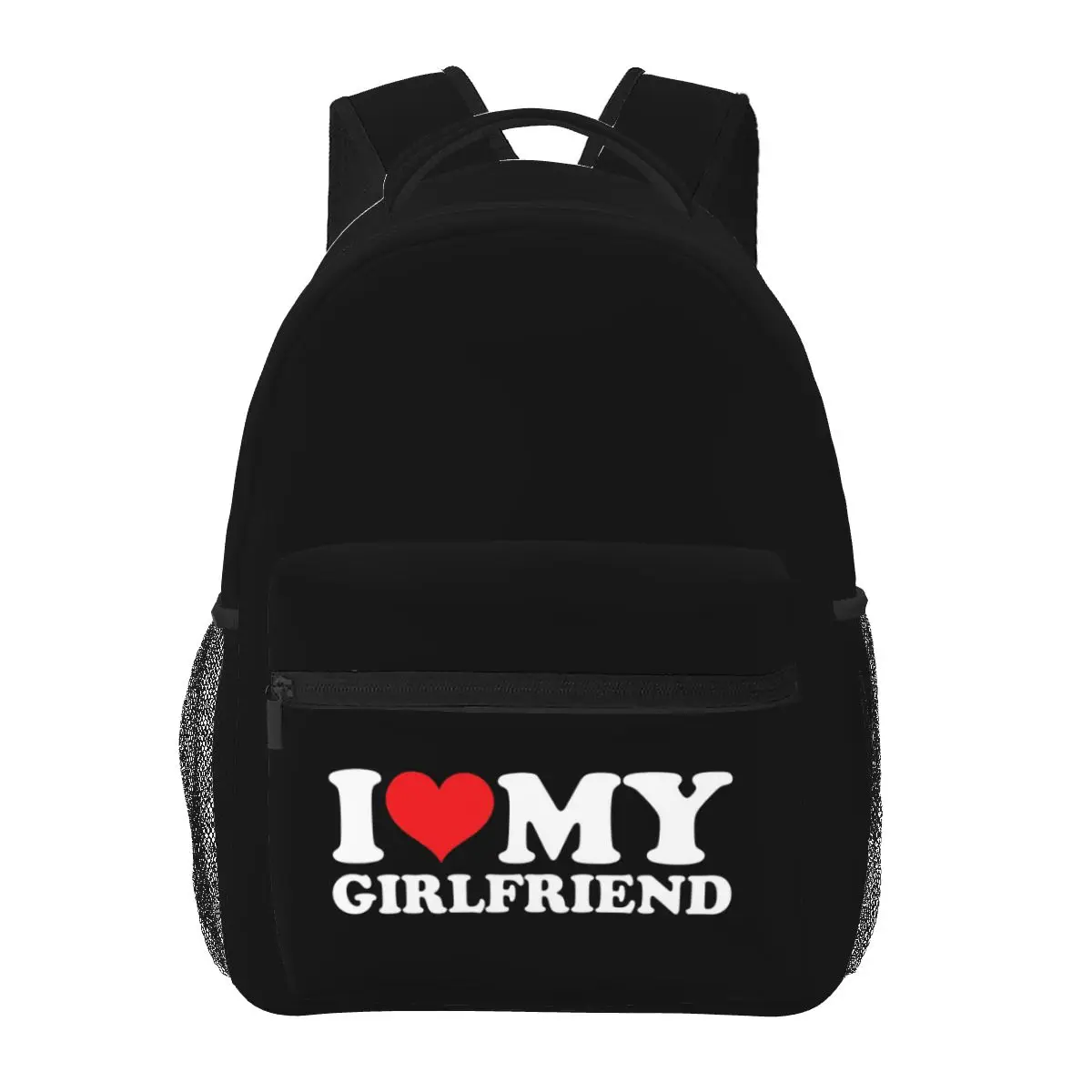 

I Love My Girlfriend Backpacks Boys Girls Bookbag Children School Bags Cartoon Travel Rucksack Shoulder Bag Large Capacity