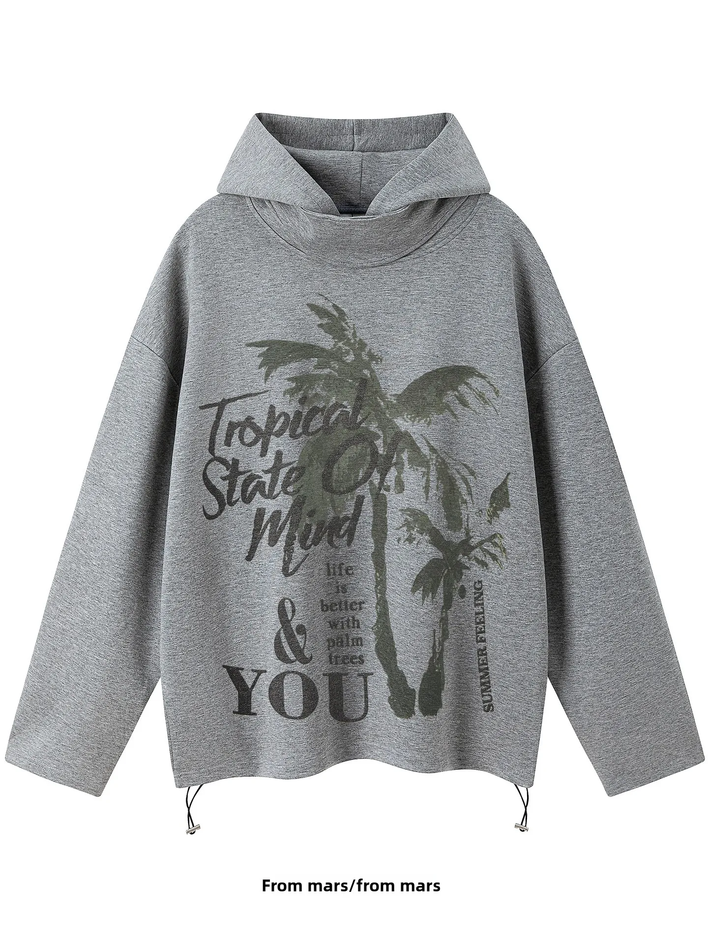 

Свободный повседневный худи с длинными рукавами в стиле хип-хоп, модный свитшот из дышащей смеси полиэстера и хлопка, осенне-зимняя уличная одежда