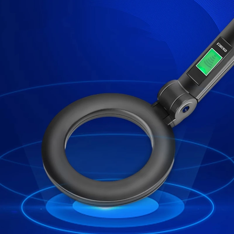 Foldable Metal Detect Set, 360 ° Scanning Metal Detector, Metal Scanner, Security Checker, Treasure Monitor Meter