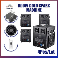 No Duty Weikass 4Pcs Electronic Cold Spark Machine Fireworks Dmx Stage Effect 600W Ti Powder For The Wedding Party Disco Dj Bar