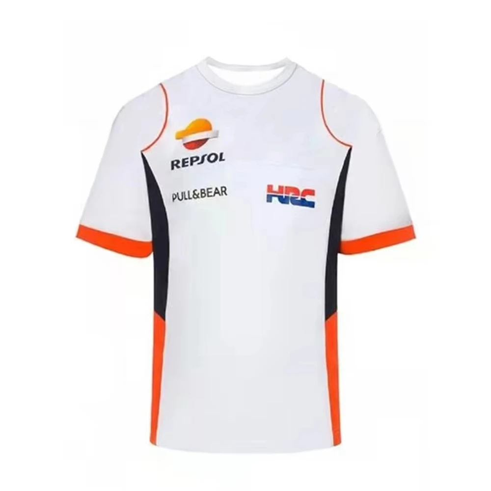 

For Honda Hrc Repsol T-Shirt Moto Gp Racing Riding Sports Jerseys Summer Men Women Quick Dry Breathable Off-Road Racing Suit