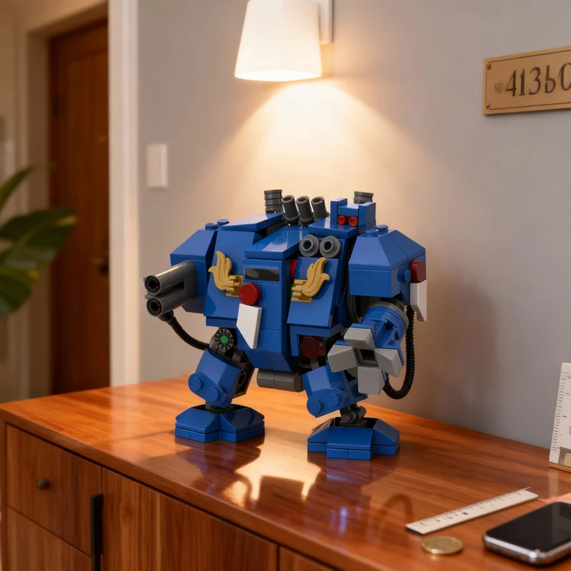 

Набор строительных блоков MOC «Дредноут» (236 деталей) для декора полок, книжных шкафов, домашнего интерьера, подарок для взрослых