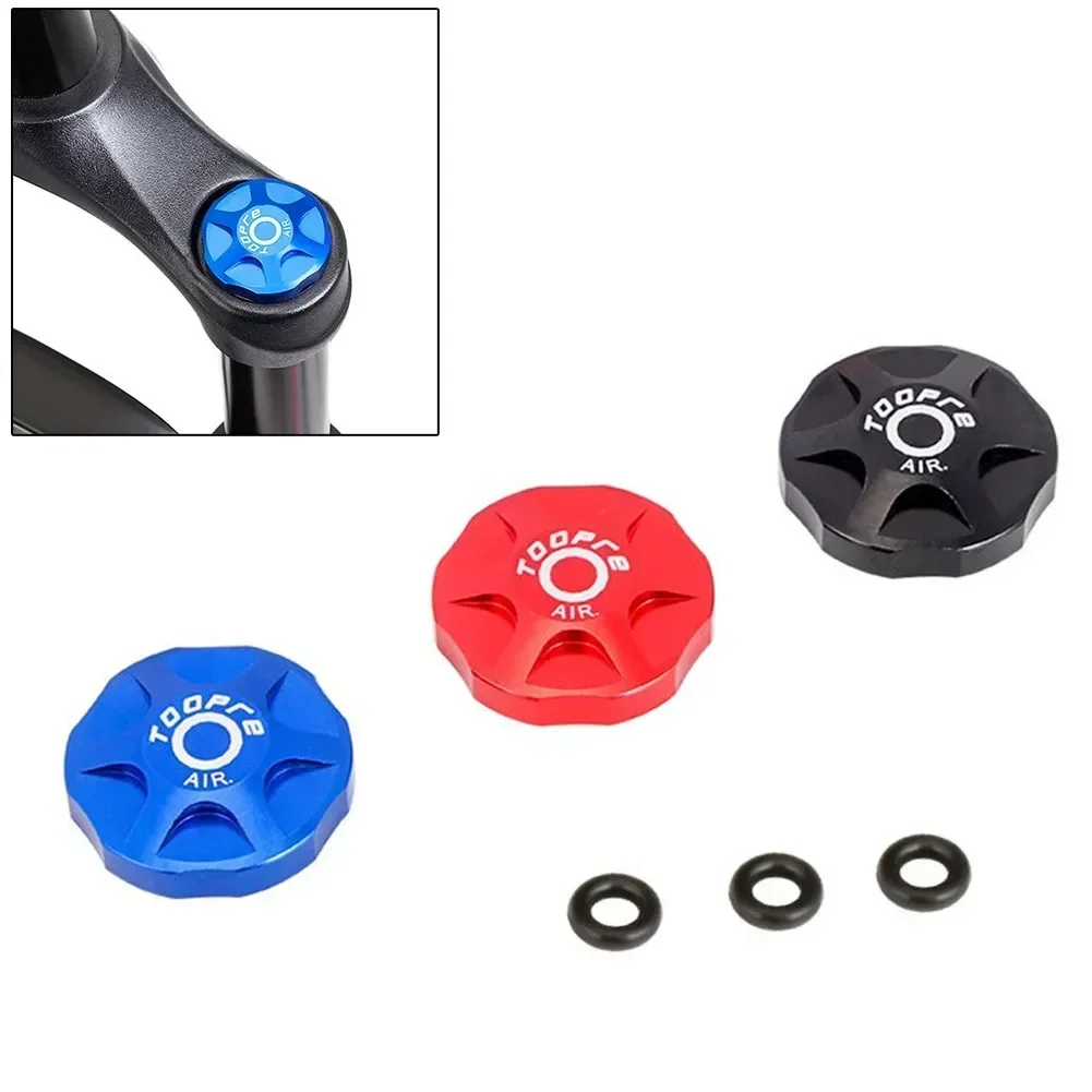 

Cycle Fork Cover Cap Aluminum Alloy Air Fork Nozzle Cover Shock Absorption Front Fork Shoulder Gas Cap Cover New