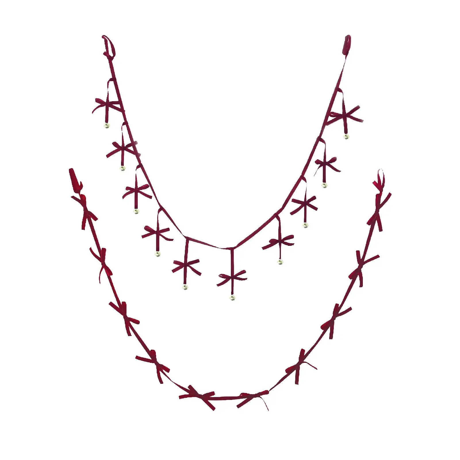 عيد الميلاد القوس راية الديكور 2M السنة الجديدة عيد ميلاد معلقة Bowknot جارلاند #3