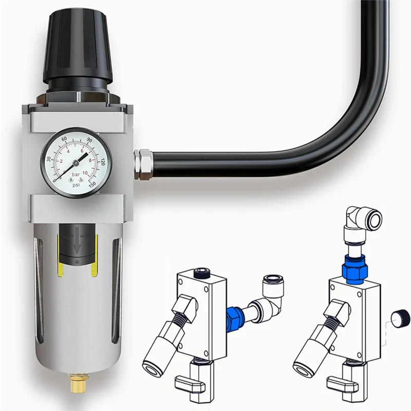 ABJN-3/4 بوصة تركيبات أنابيب الهواء المستقيمة، 3/4 × 1/2 بوصة تركيبات محول خيوط NPT ذكر، مطلي بالنحاس والنيكل، قطعتان