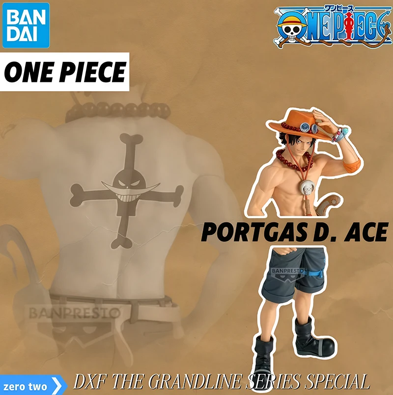 

В наличии Оригинальная фигурка BANDAI NAMCO BANPRESTO One Piece Portgas D. Ace DXF THE GRANDLINE SERIES SPECIAL ПВХ, кукла, подарочная игрушка, модель