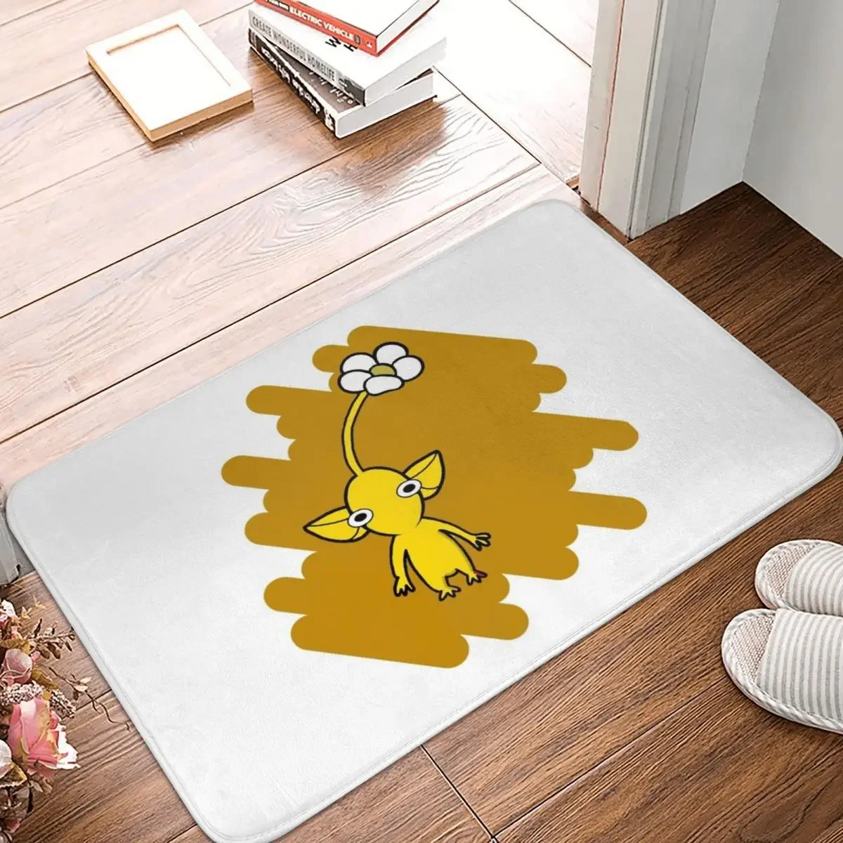 Pikmin Yellow Scribble Design Doormat Polyester Floor Mat Carpet Kitchen Entrance Home Rugs Mats Bedroom Non-slip Footpad