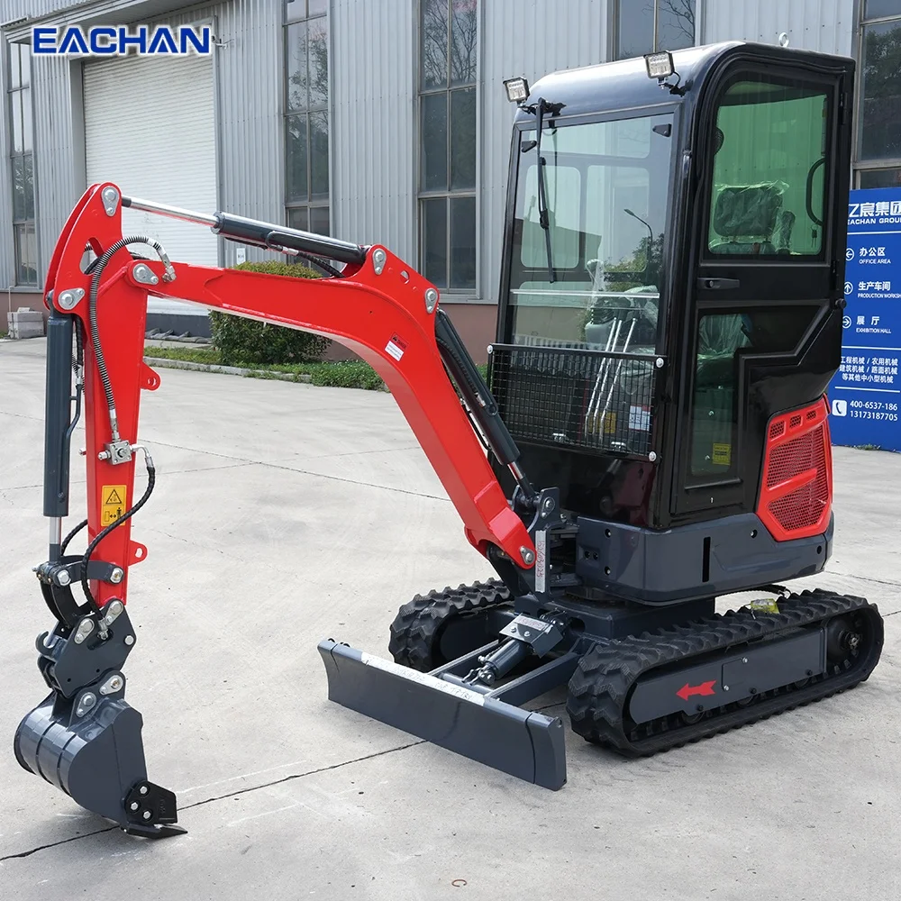 Customized 1.8 Ton Mini Excavator Hydraulic Crawler Digger Euro 5 EPA CE Kubota Engine Optional Compact Excavator Fast Delivery