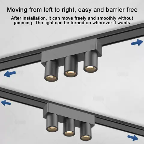 48v magnet 6mm ultratunna LED-taklampor ytmonterade magnetiska spårlampor LED-taklampa skena ljus spotlight 10 best sales LED-skena - №8