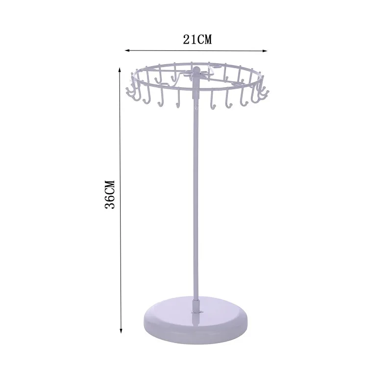 

Держатель для ожерелья из кованого железа, стойка для ювелирных изделий, вращающаяся стойка для хранения кистей, съемная