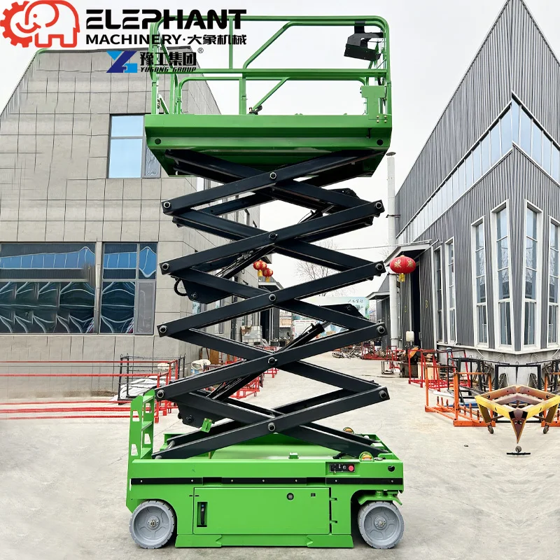 500kg Movable Scissor Car Lift Platform, Hydraulic Mobile Lifter With 8m & 10m Lifting Height Competitive Factory Price