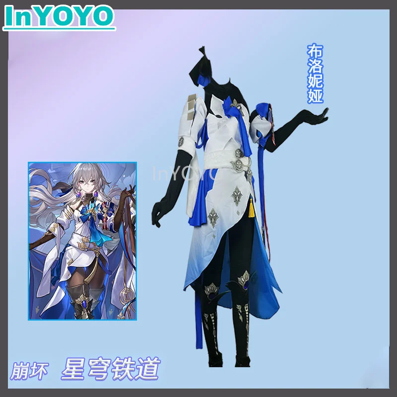 

InYOYO Bronya Zaychik Honkai: Star Rail Cosplay Costume Game Suit Gorgeous Dress Uniform Halloween Party Outfit Unisex S-XXL New