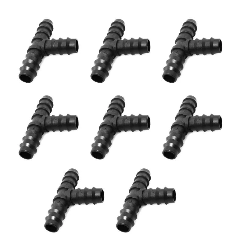 

8Pcs Drip Irrigation Straight Fittings Barbed Locking Butt Joint Connectors 16mm