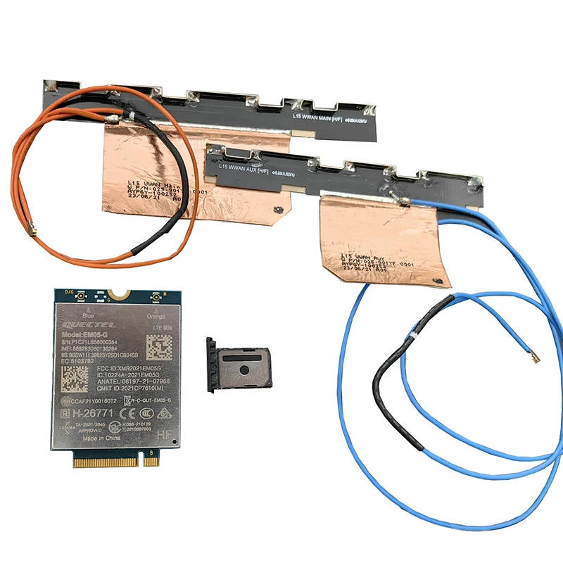 Quectel EM05-G Lte Cat4 Module Met 4G Module Antena Sim Card Tray Globaal Voor Thinkpad L15 Gen3 Gen4 Laptop