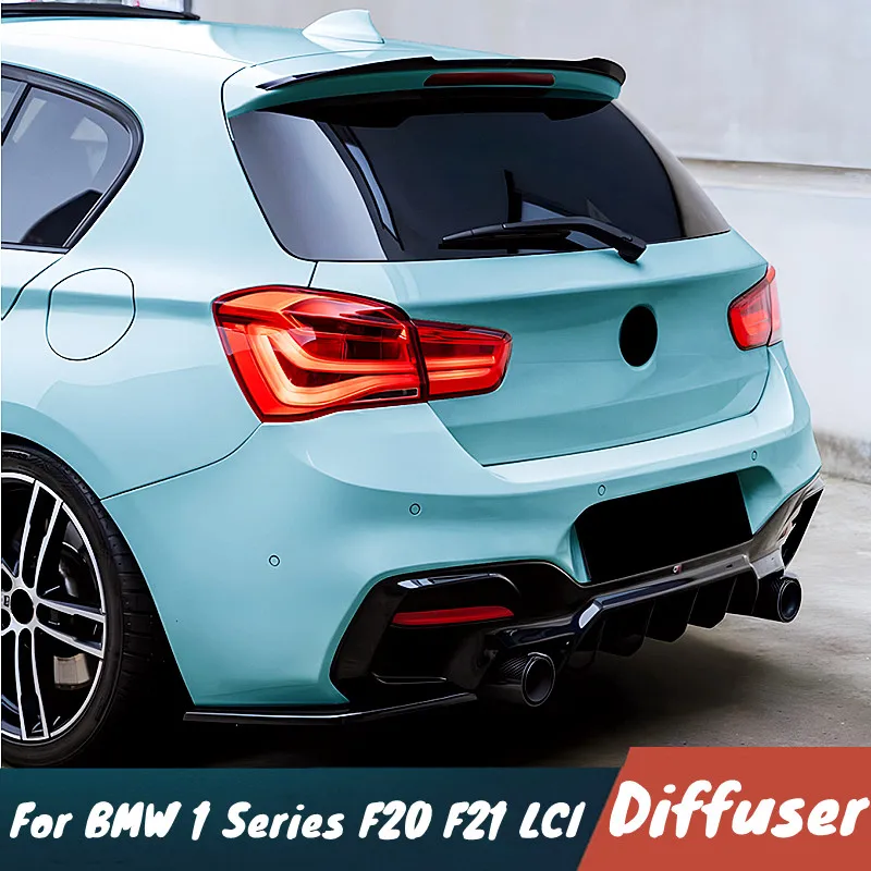 

Для BMW 1 серии F20 F21 LCI M Sport 2015-2019 автомобильный задний бампер, диффузор, спойлер для губ, подбородка, комплект кузова, аксессуары для внешней тюнинга