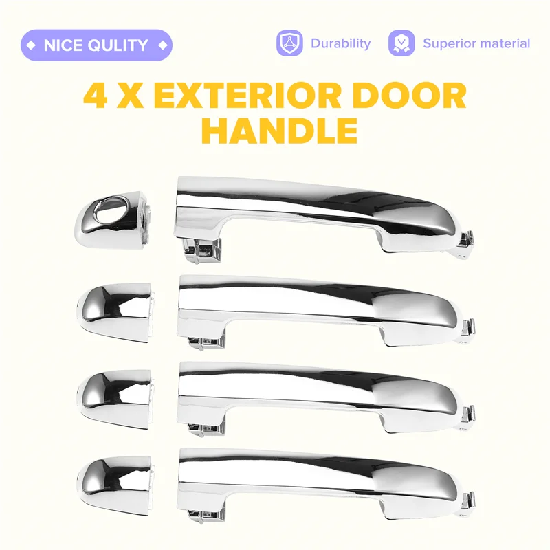 

AB56-Набор хромированных внешних дверных ручек, 4 шт. для Kia Forte Koup CERATO 2010-2013- 82651-1X010 82662-1X010 82651-1M020 82652-1M240