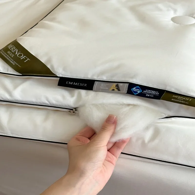 لحاف من الصوف الملكي عالي الجودة من الدرجة الأولى مستورد من أستراليا للربيع والخريف