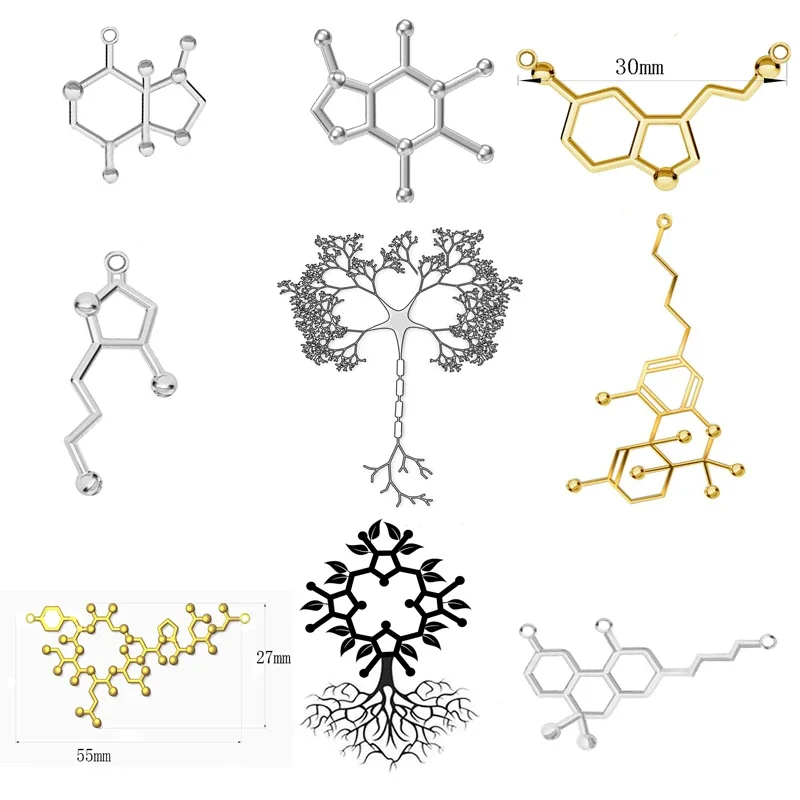 Knot/ Carbon Atom /Dna /Scientific Molecules Pendants For Fashion  Jewelry Making  Bulk