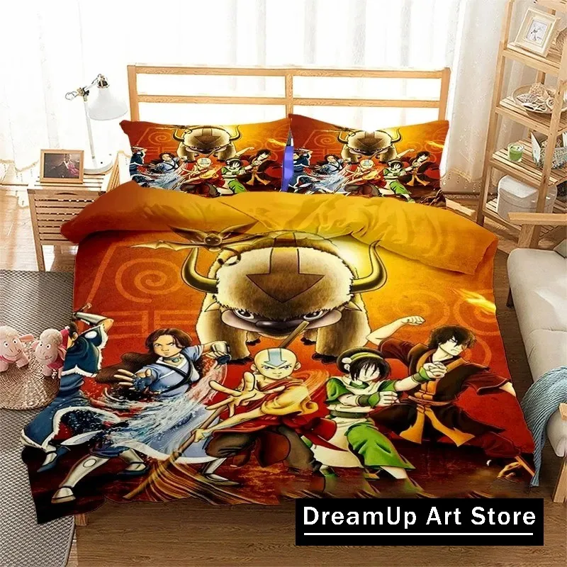 3D Print Avatar The Last Airbender Bedding Set Boys Girls Twin Queen King Size Duvet Cover Pillowcase Bed boys Adult Bedroom