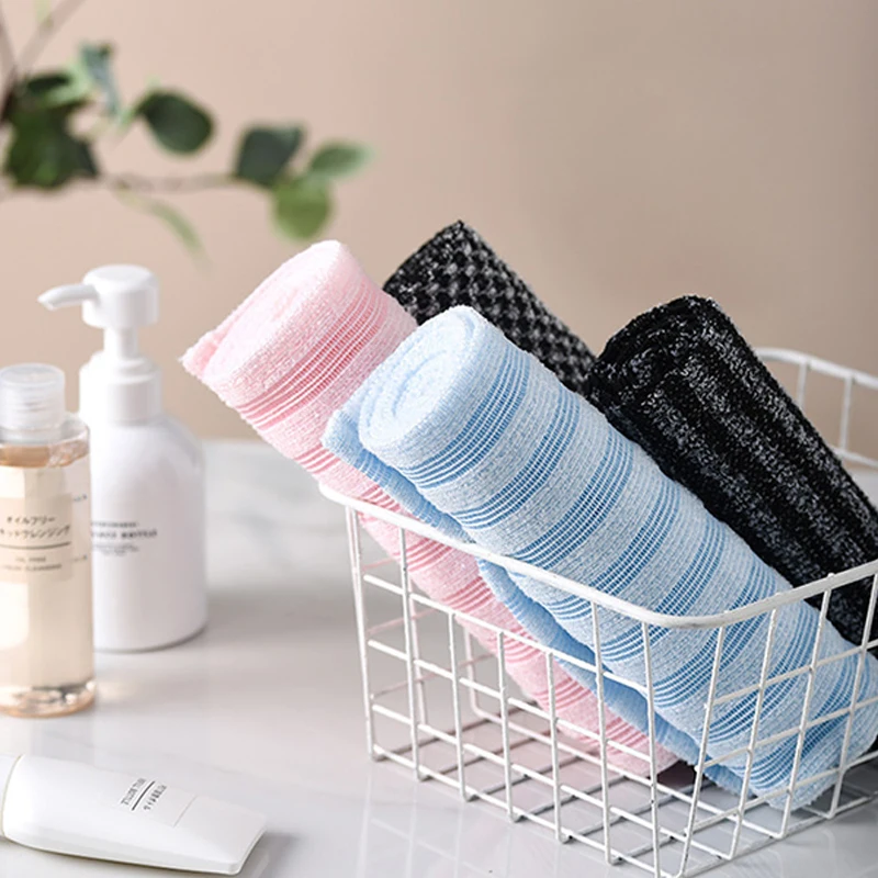 Men Nylon Exfoliating Washcloth Back Scrubber Shower For Multi-Function Foam Bath Towel Ultra-Long Exfoliating Towels Wash Tool