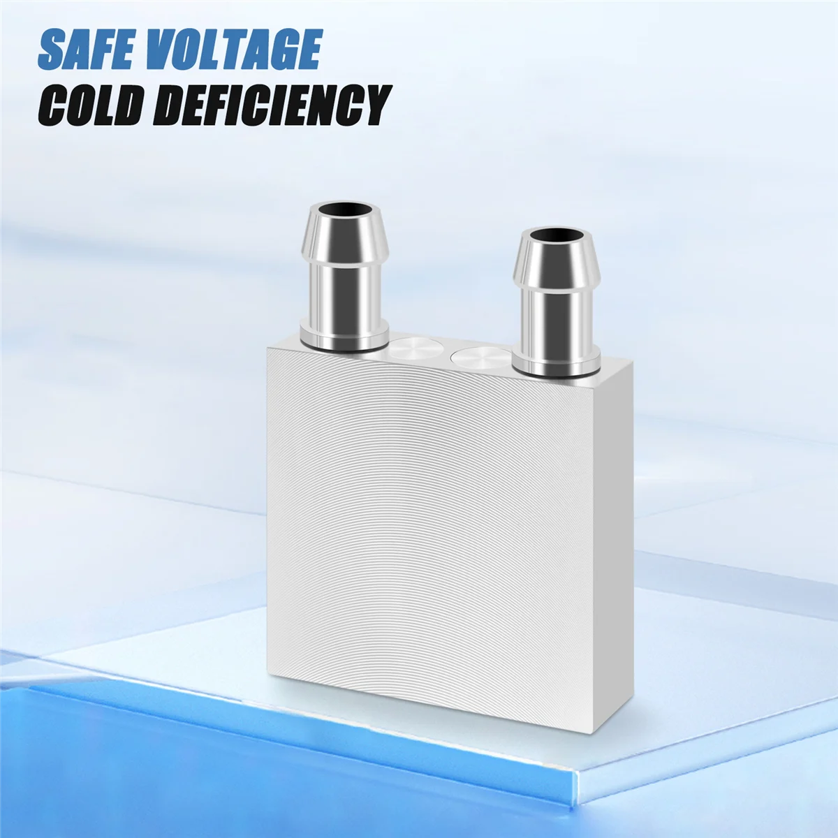 Refroidisseur à eau en aluminium, 40x40x12mm, pour ordinateur CPU