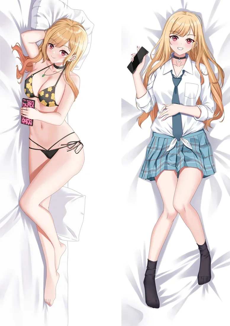 180cm Marin Kitagawa Dakimakura Pillow Case Anime My Dress-Up Darling Gojo Wakana Soft Hugging Body Waifu Pillowcase Otaku Gifts