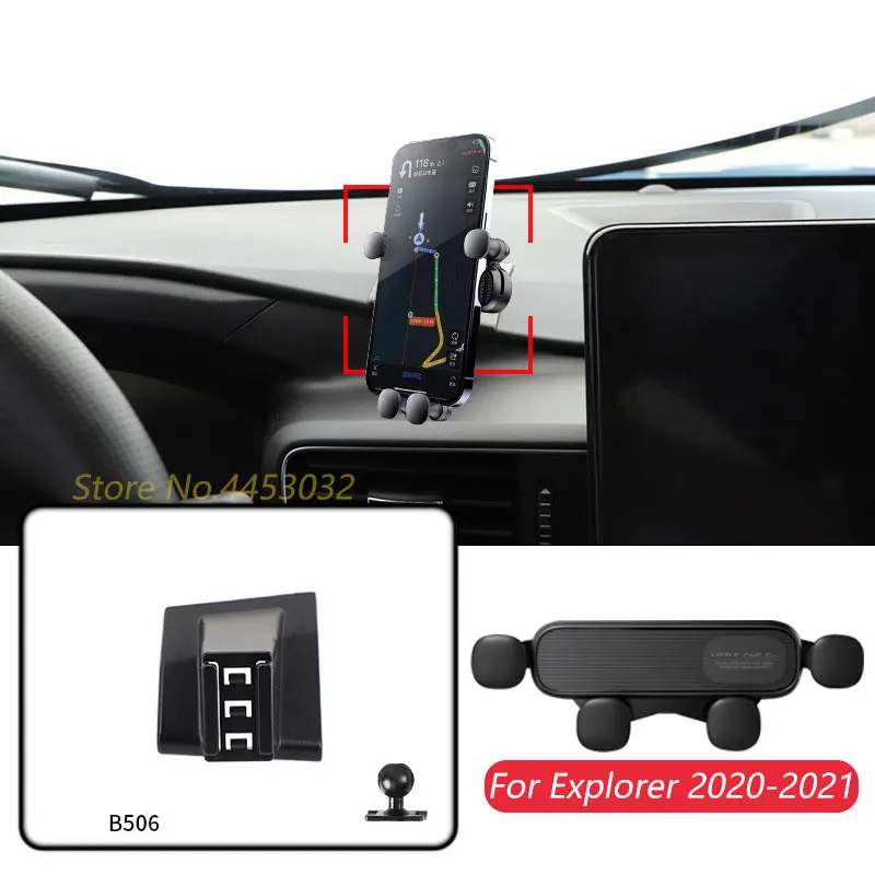 

Автомобильный держатель для мобильного телефона Ford Explorer 2020-2021, кронштейн для GPS-навигации на вентиляционное отверстие, регулируемый горизонтально, аксессуары