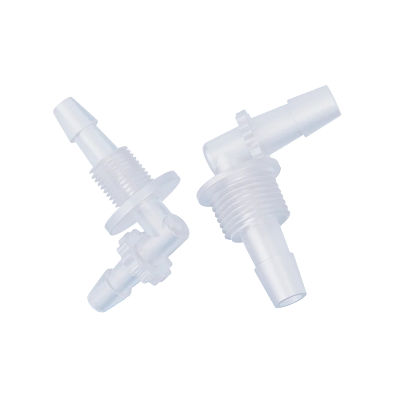 تركيب الكوع الشائك من البلاستيك النايلون، M6 M8 G1/8 G1/4 G3/8 G1/2 مقاسات الخيط، لـ 2.4 3.2 3.9 4.8 5.6 6.4 7.9 9.5 11.1 مم #6